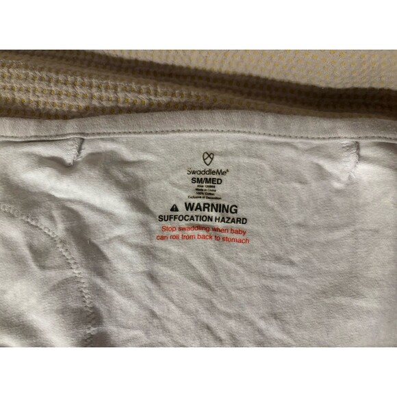 Swaddle Me Baby Wrap SM/MED 7-14 Lbs Lot of 2 100% Cotton Unisex Grey - Picture 7 of 9